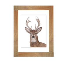 Load image into Gallery viewer, Deer-Buck Watercolor Print