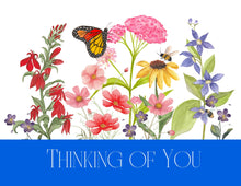 Load image into Gallery viewer, Assortment Note Cards, Native Summer Flower Bouquet Band, Personalized 4.25" x 5.5" with envelopes.