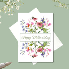 Load image into Gallery viewer, Mother&#39;s Day Card, Native Flower Bouque5 x7 Personalized native flowers with envelopes, FREE SHIPPING
