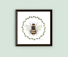 Load image into Gallery viewer, Framed Watercolor Pollinators Art