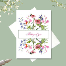 Load image into Gallery viewer, Greeting Card, Native Flower Bouque5 x7 Personalized native flowers with envelopes, FREE SHIPPING