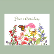 Load image into Gallery viewer, Note Cards, Native Summer Flower Bouquet Personalized 4.25" x 5.5" with envelopes.