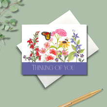 Load image into Gallery viewer, Assortment Note Cards, Native Summer Flower Bouquet Band, Personalized 4.25" x 5.5" with envelopes.
