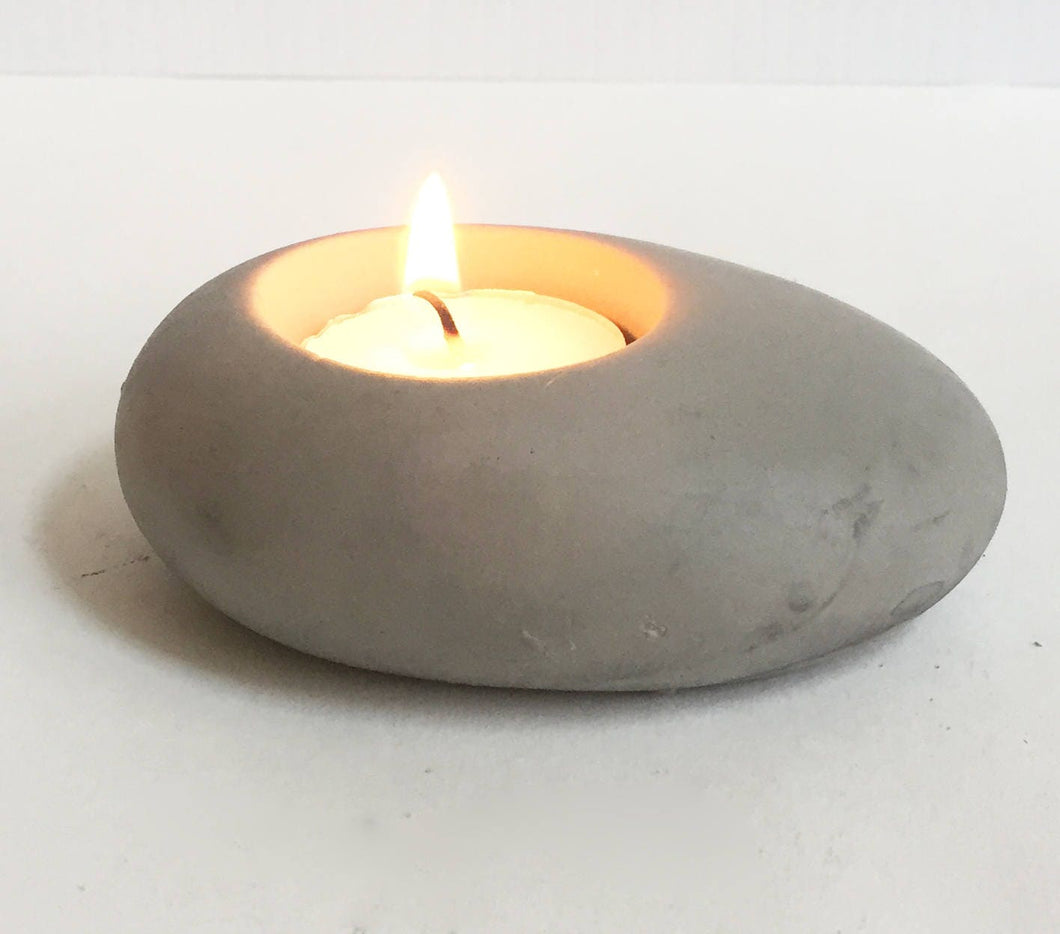 Concrete Stone Tea Light Holder