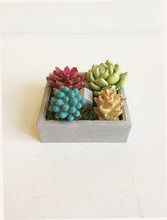 Load image into Gallery viewer, Handmade Concrete Architectural Square Planter