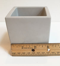 Load image into Gallery viewer, Square Concrete Planter 3 Inch (7.5 cm)