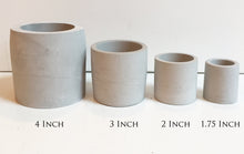 Load image into Gallery viewer, Cylinder Concrete Planter Assortment