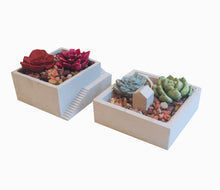 Load image into Gallery viewer, Architectural Concrete Planters Set of 2