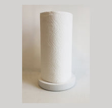 Load image into Gallery viewer, Paper Towel Holder with Concrete Base and Black pedestal