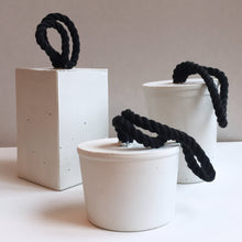 Load image into Gallery viewer, Concrete Door Stop, White with Black Handle