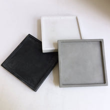 Load image into Gallery viewer, Square Concrete Serving Tray 5.75&quot;
