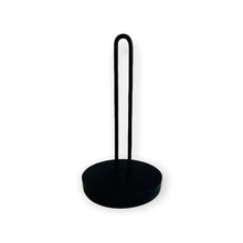 Load image into Gallery viewer, Paper Towel Holder with Concrete Base and Black pedestal