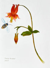 Load image into Gallery viewer, Columbine Native Flower Watercolor Note Cards