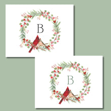 Load image into Gallery viewer, Note Cards, Wreath with Bird Assortment, 4.25&quot; x 5.5&quot; with envelopes

