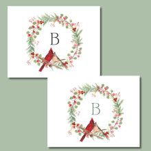 Load image into Gallery viewer, Note Cards, Wreath with Bird Assortment, 4.25" x 5.5" with envelopes