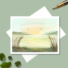 Load image into Gallery viewer, Note Cards, Mountain Lake with Personalized Option