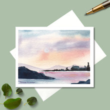 Load image into Gallery viewer, Note Cards, Mountain Lake 3 with Personalized Option