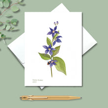 Load image into Gallery viewer, Ballon Flower Native Flower Watercolor Note Cards