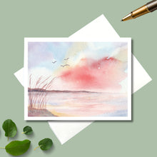 Load image into Gallery viewer, Note Cards, Ocean Sunrise with Personalized Option