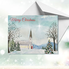 Load image into Gallery viewer, Christmas Cards, Personalized Cards, 4.25" x 5.5" with envelopes.