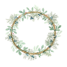 Load image into Gallery viewer, Sage, Cedar Sweetgrass Wreath, Note Cards, Personalized 4.25&quot; x 5.5&quot; with envelopes.
