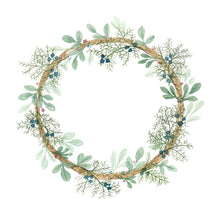 Load image into Gallery viewer, Sage, Cedar Sweetgrass Wreath, Note Cards, Personalized 4.25" x 5.5" with envelopes.