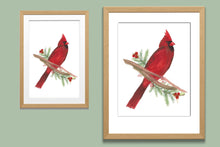 Load image into Gallery viewer, Cardinal Watercolor Print