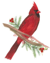 Load image into Gallery viewer, Cardinal Watercolor Print
