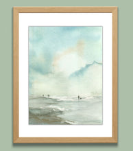 Load image into Gallery viewer, Low Tide Watercolor Print. Wall Art Print