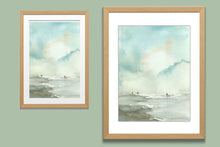 Load image into Gallery viewer, Low Tide Watercolor Print. Wall Art Print
