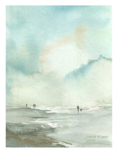 Load image into Gallery viewer, Low Tide Watercolor Print. Wall Art Print
