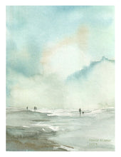 Load image into Gallery viewer, Low Tide Watercolor Print. Wall Art Print