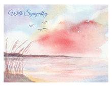 Load image into Gallery viewer, Note Cards, Ocean Sunrise with Personalized Option