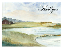 Load image into Gallery viewer, Note Cards, Mountain Lake 4 with Personalized Option