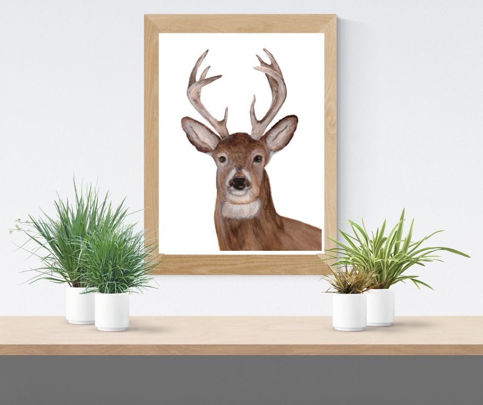 Deer-Buck Watercolor Print (Copy)