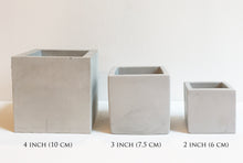 Load image into Gallery viewer, Square Concrete Planter Assortment
